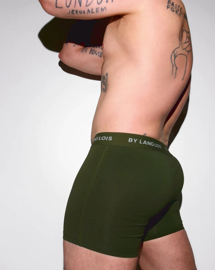 PERFECT FIT BOXER BRIEF IN EVERGREEN
