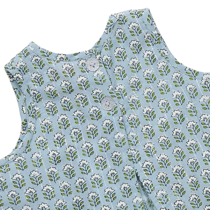 Pink Chicken - Baby Girls Jaipur 2 Piece Set - Blue Prairie Block