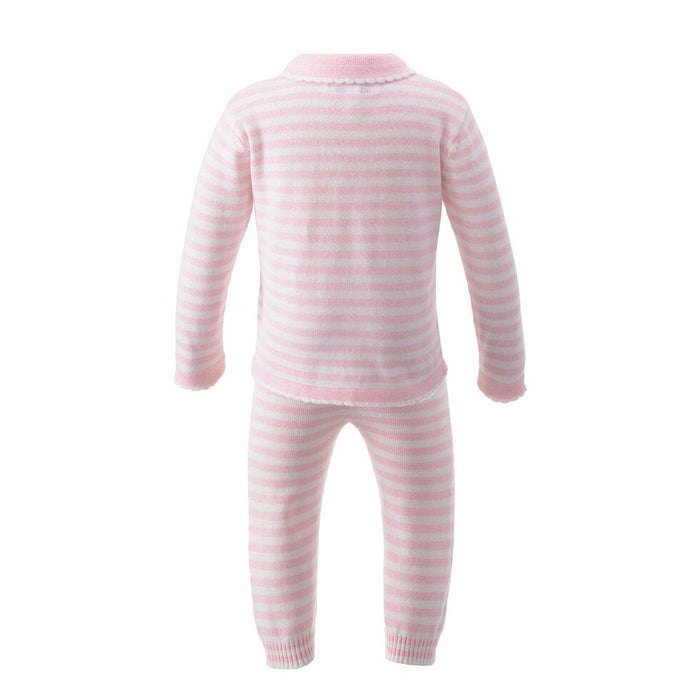 Rachel Riley - Knit Set - Pink Stripe