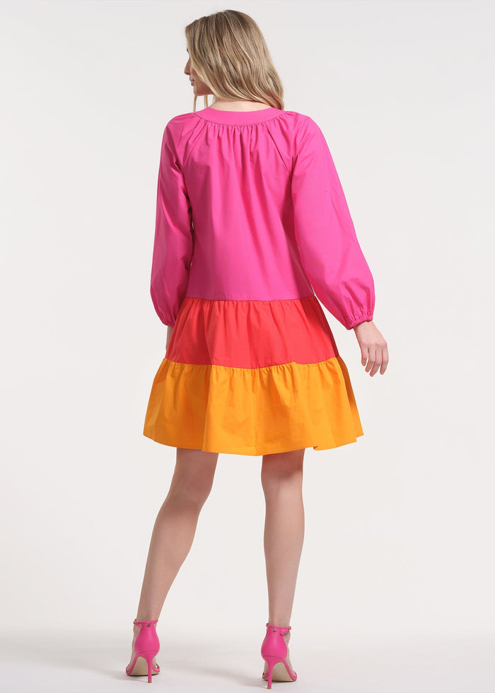 Raglan Dress with Balloon Sleeves