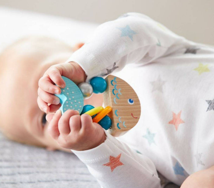 Rattlefish Wooden Baby Toy