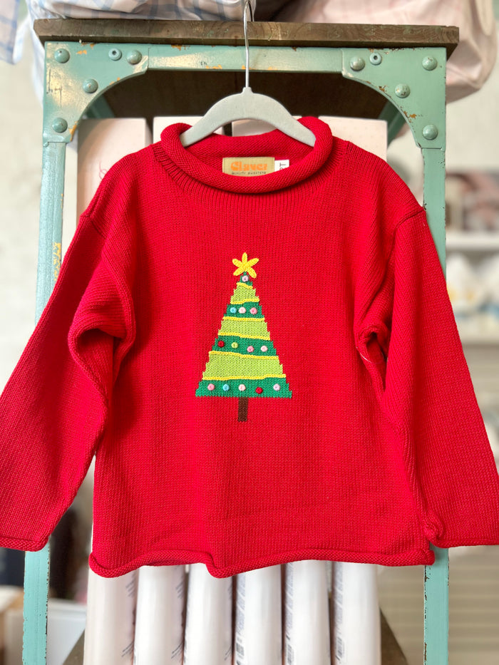 Roll Neck Sweater - Christmas Tree
