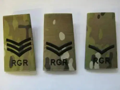 Royal Gurkha Rifles Multicam Rank Slides (Pair) - John Bull Clothing from John Bull Clothing