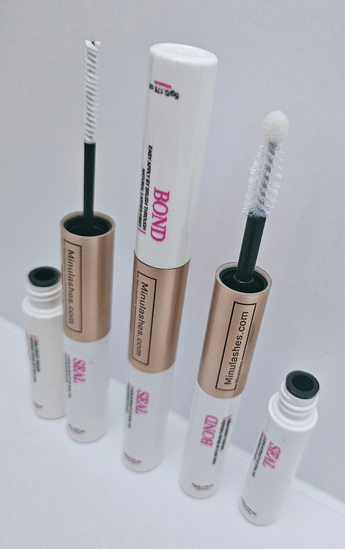 Russian Volume 3D Lash Clusters – Fluffy DIY Extensions + Invisible Bond & Sealer (7–10 Days Wear)