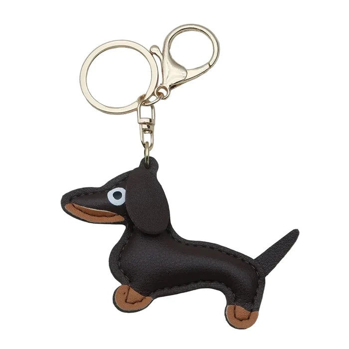 "Sausage dog" bag chain brown