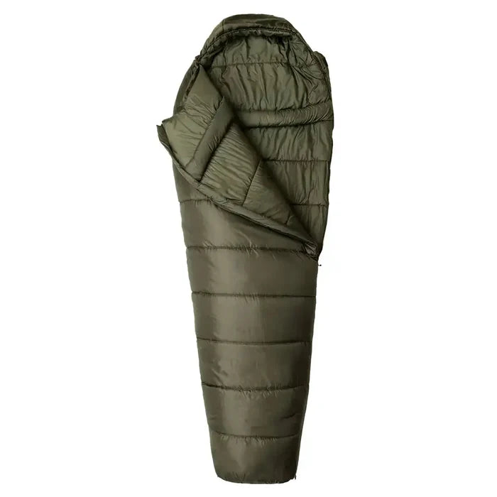 Snugpak Sleeper Expedition Sleeping Bag Olive Green partially zipped open Olive Green from John Bull Clothing