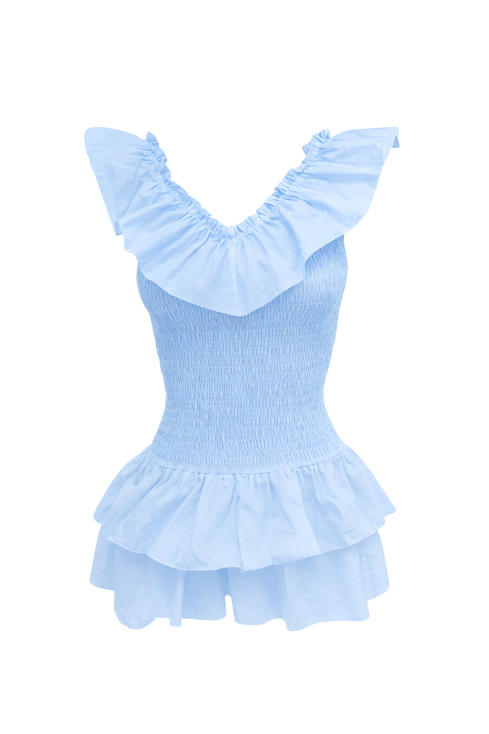 "Sol" dress sky