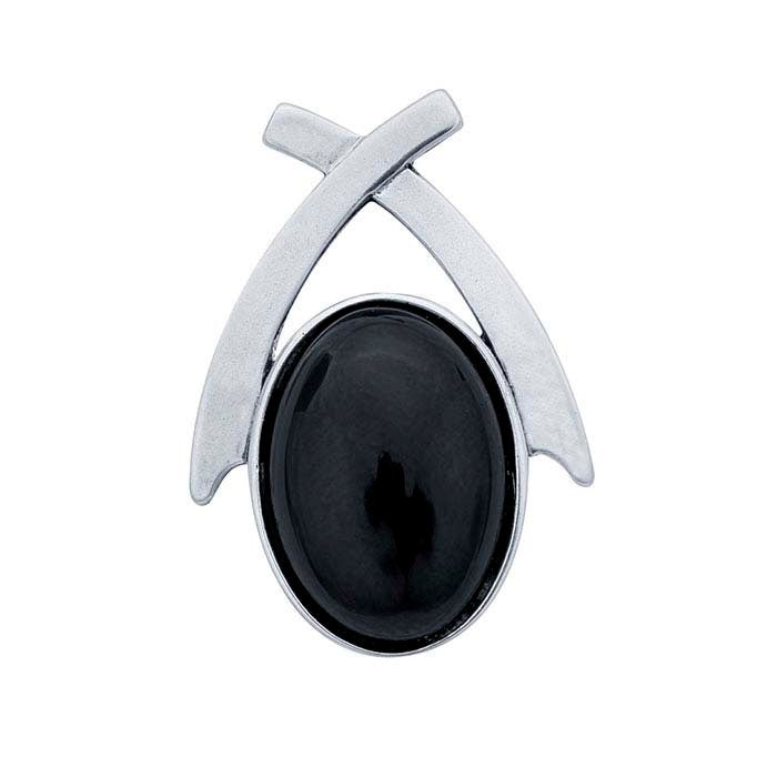 Sterling Silver Criss-Cross 14x10 mm Oval Cabochon Post Earring Mounting, Oval Cabochon Earrings, Blank Setting, Stud, 925768