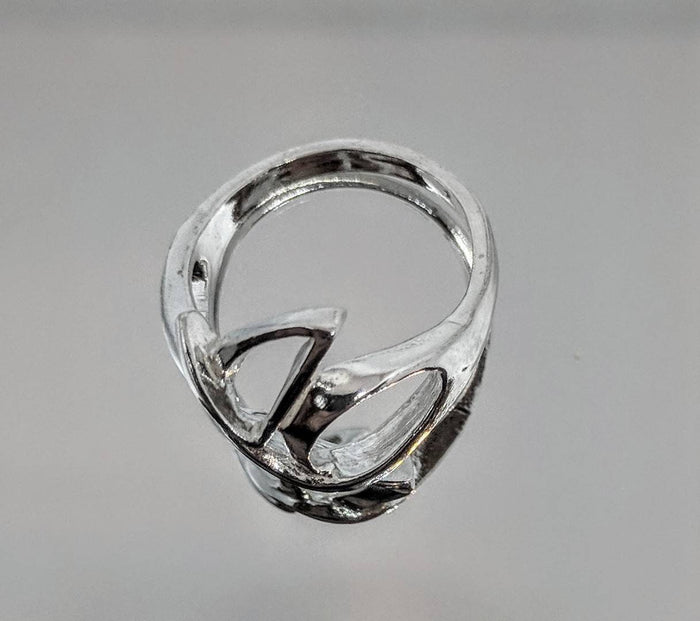 Sterling Silver or 14kt Gold Freeform Ring Shank Size 7 setting DYI Jewelry, Fashion Ring 168-067/148-067