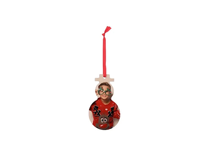 Sublimation Plywood Christmas Ornament (Snowman)