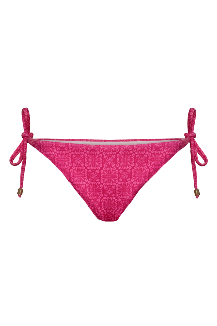 "Sunkiss" tied bikini bottom pink