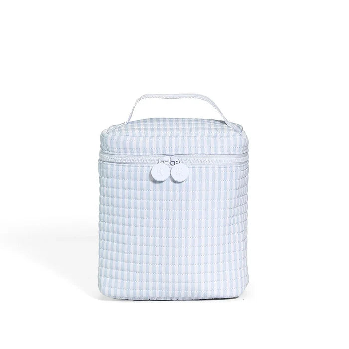 TRVL - Quilted Go Go Lunch Bag - Blue Pimlico Stripe