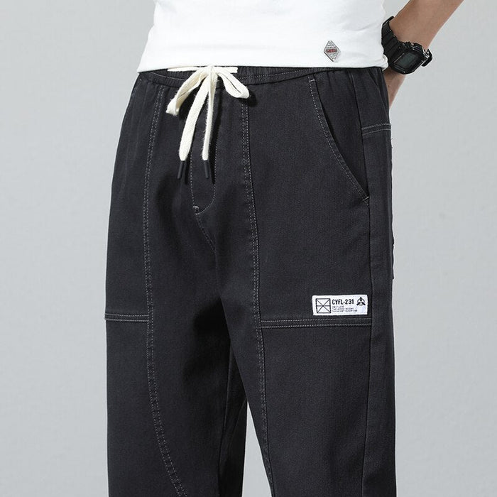 Vinny Denim Joggers - AntoniosClothing - Blue