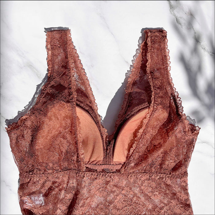 Viola All Lace Bra Camisole | Brown