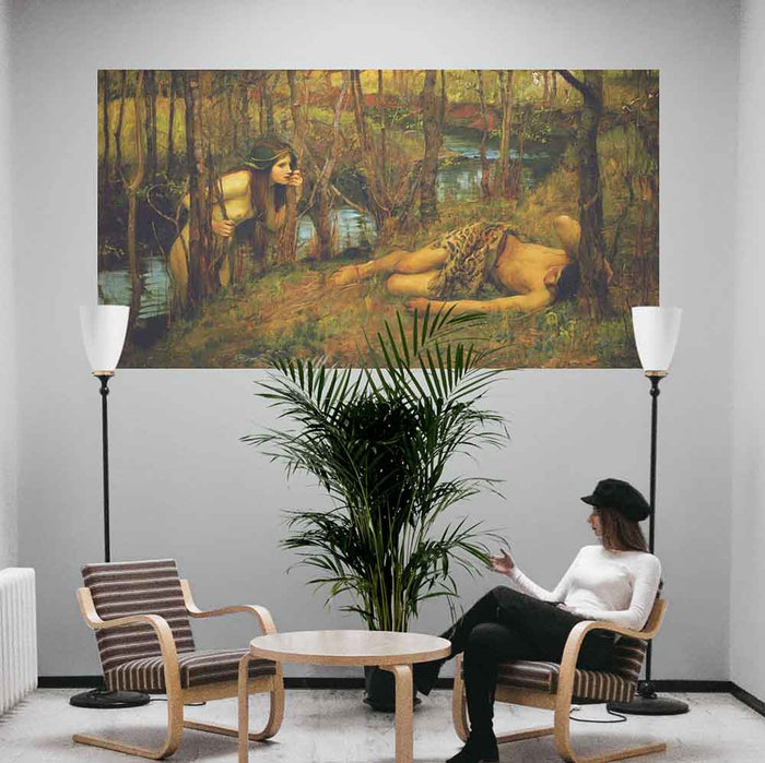 84 inch The Naiad Wall Decal Installed in Lounge