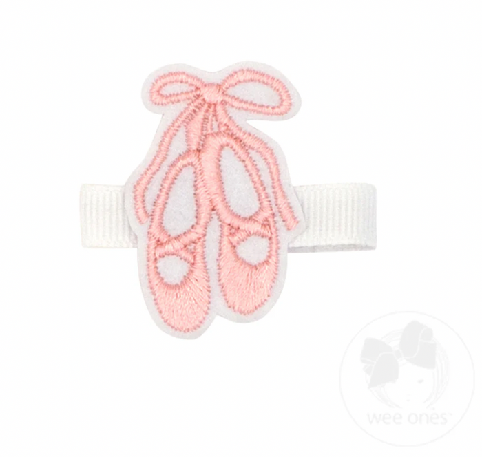 Wee Ones Hair Clip - Ballet Slippers