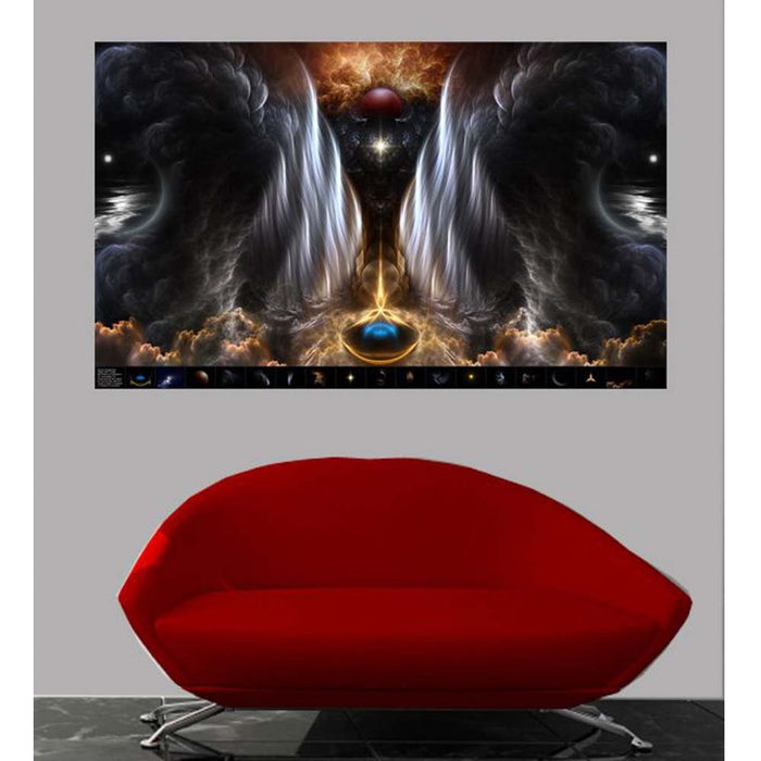 Dream of Sages Fractal Art Gloss Poster Installed | Wallhogs