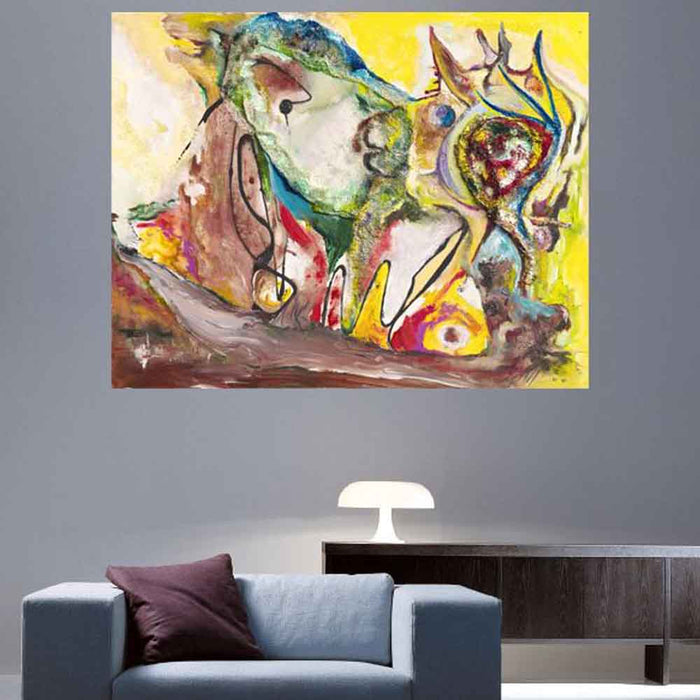 Yosi Amir LI Art Wall Decal Installed | Wallhogs