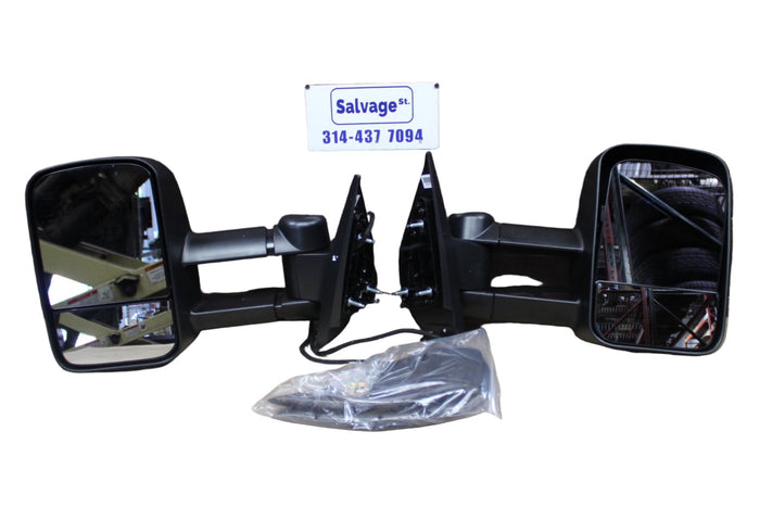 07-13 Chevrolet Silverado GMC Sierra RH LH Towing Heated Signal Mirror Set