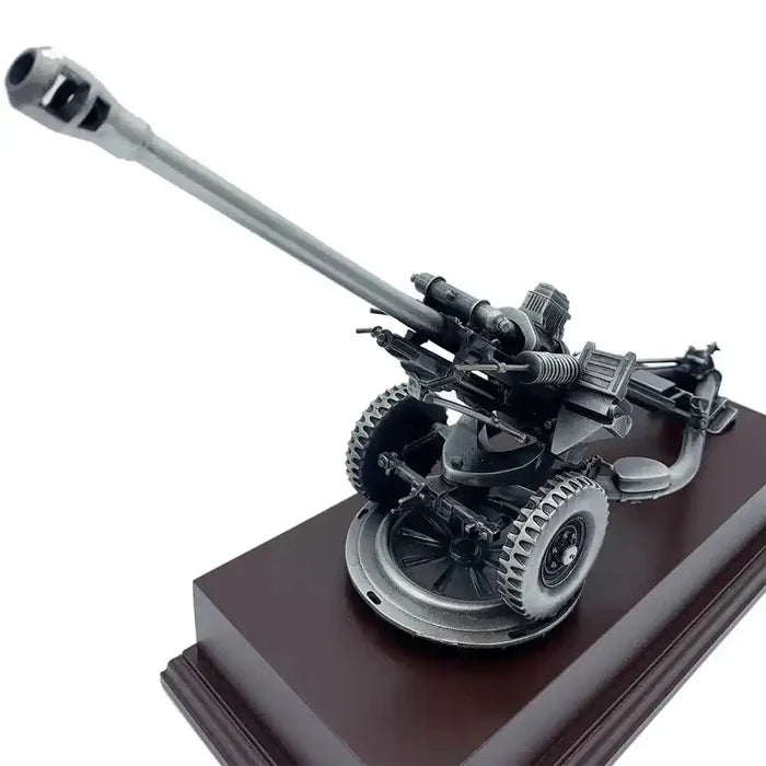Angled close-up of 105 Light Gun Pewter Army Model | John Bull Clothing, showing realistic textures and pewter craftsmanship ideal for military enthusiasts.  from  John Bull Clothing