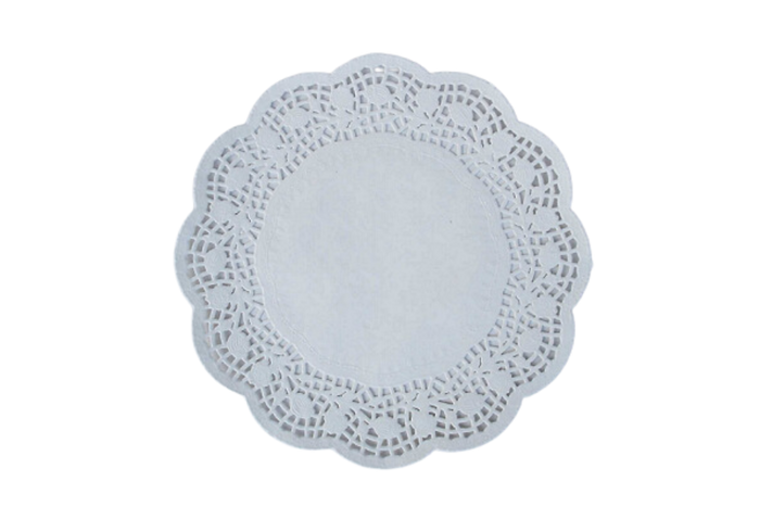 12" White Paper Doilies - 250 x 8 Bags/Box