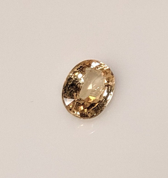 1.76ct, Natural (Genuine) Medium-Light Yellow Sapphire, 8x6mm Oval, VS loose stone, September Birthstone, DYI Jewelry, Solitaire