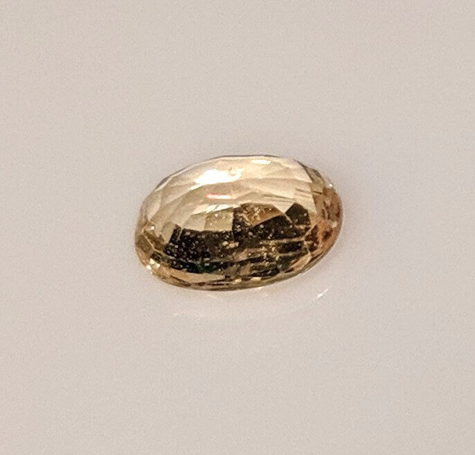 1.76ct, Natural (Genuine) Medium-Light Yellow Sapphire, 8x6mm Oval, VS loose stone, September Birthstone, DYI Jewelry, Solitaire