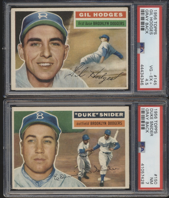 1956 Topps Baseball Low to Mid-Grade Complete Set Group Break #18