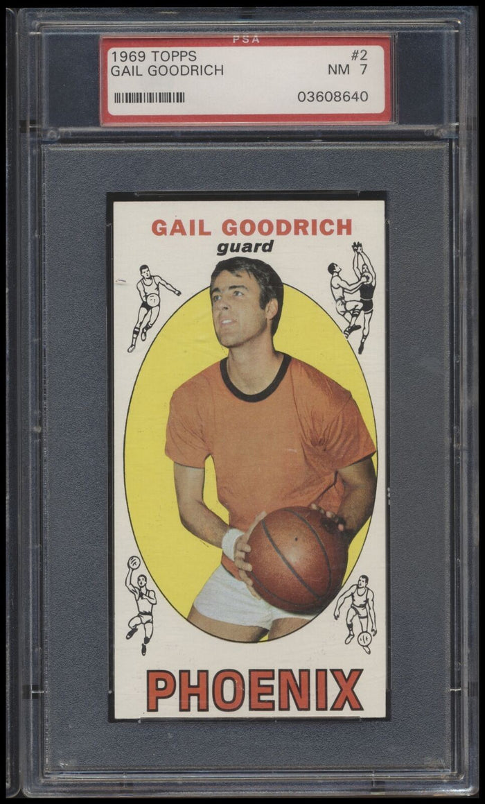 1969 Topps #2 Gail Goodrich psa 7 NM RC