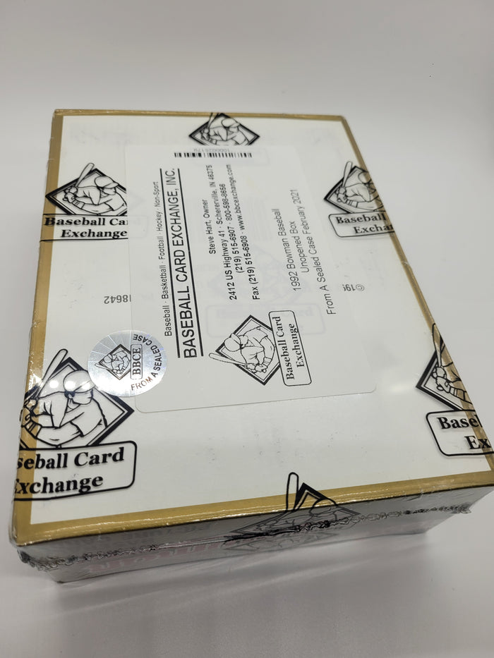 1992 Bowman Baseball BBCE FASC Box Group Break (36 Spots)