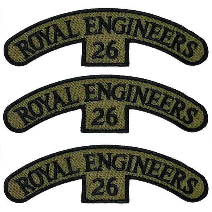 26 Engineer Regiment Iron On Shoulder TRF Patch - John Bull Clothing 3 Pack from  John Bull Clothing