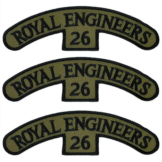 26 Engineer Regiment Iron On Shoulder TRF Patch - John Bull Clothing 3 Pack from  John Bull Clothing