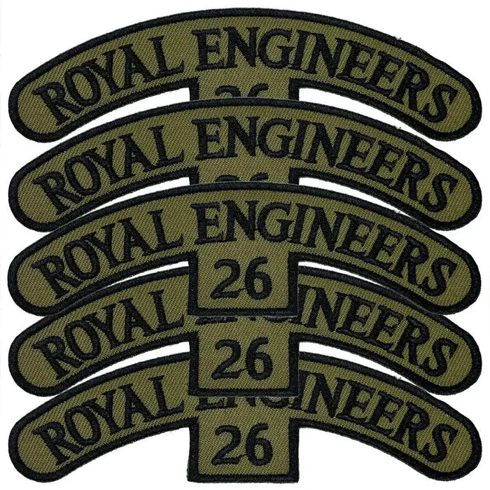 26 Engineer Regiment Iron On Shoulder TRF Patch - John Bull Clothing 5 Pack from  John Bull Clothing