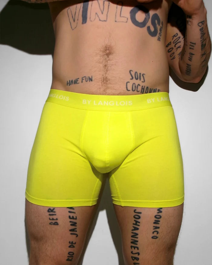 3-PACK PERFECT FIT BOXER BRIEFS IN PURE LEMON