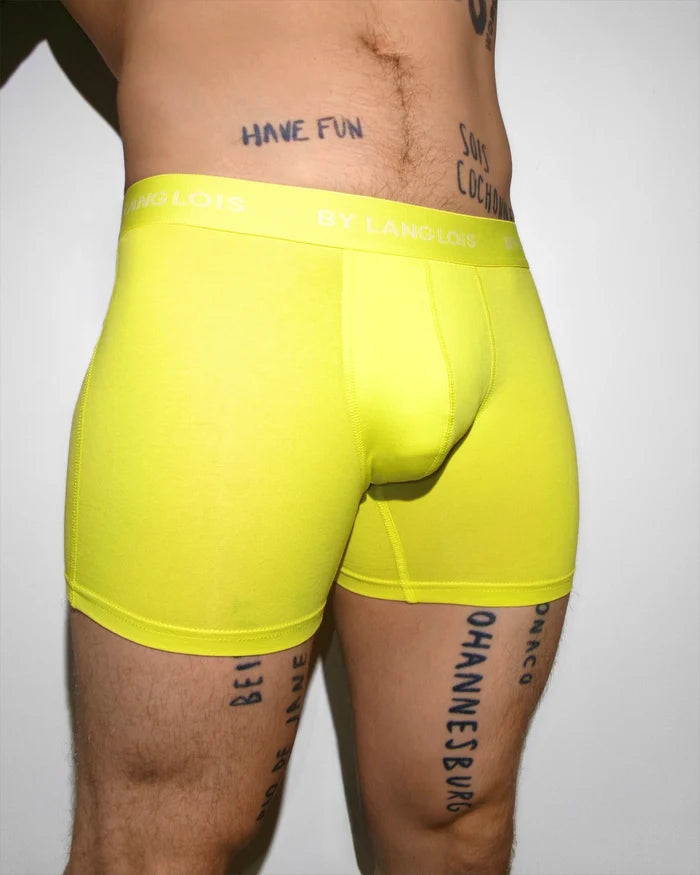 3-PACK PERFECT FIT BOXER BRIEFS IN PURE LEMON