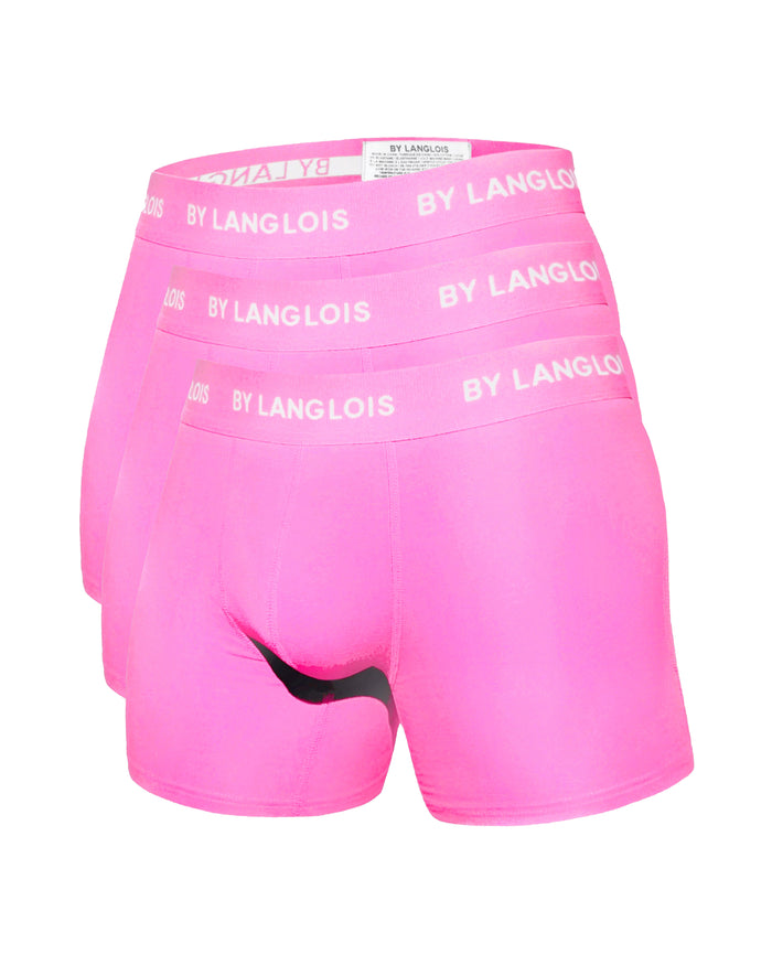 3-PACK PERFECT FIT BOXER BRIEFS IN SORBET PINK