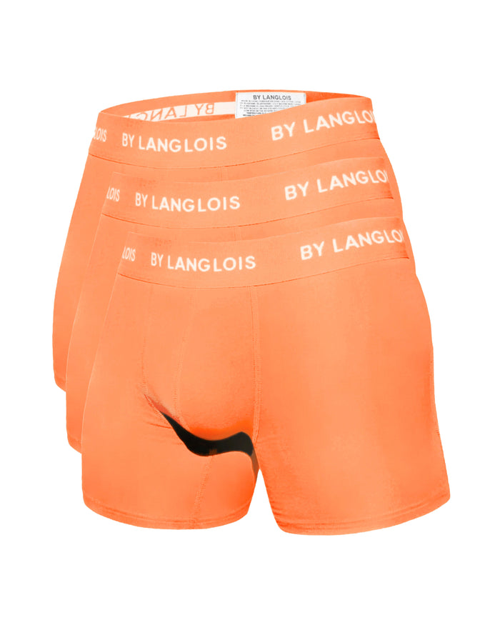 3-PACK PERFECT FIT BOXER BRIEFS IN SWEET PEACH