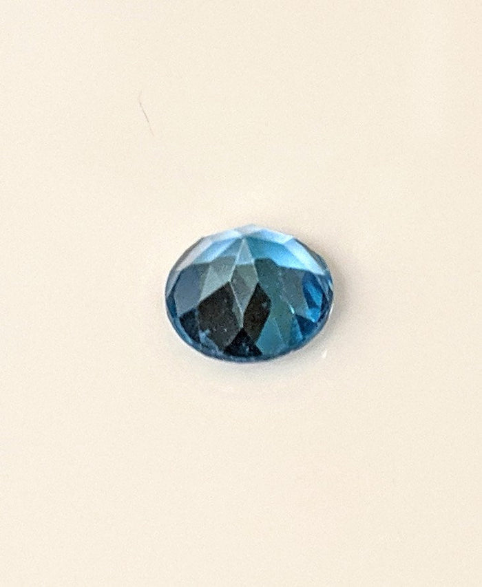 3.45ct, Natural African Swiss Blue Topaz, 9mm Round, VVS Eye Clean, Loose Stone, Exceptional Color, Unique Stone, Wholesale
