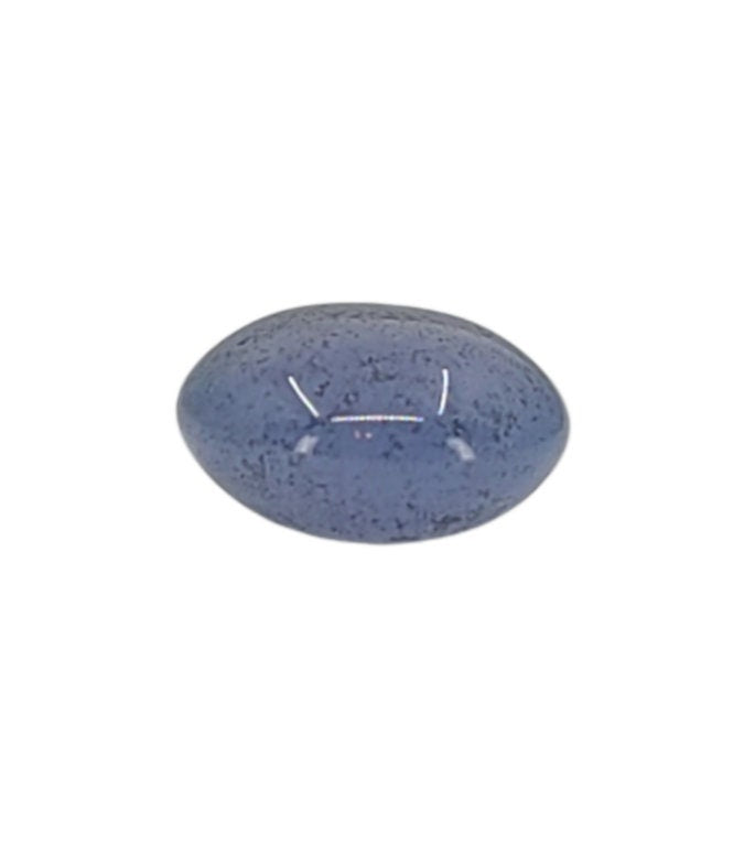 3.93ct Natural American Blue Chalcedony Round (Cabochon) 10mm, Top Quality, USA Natural Mined Stone
