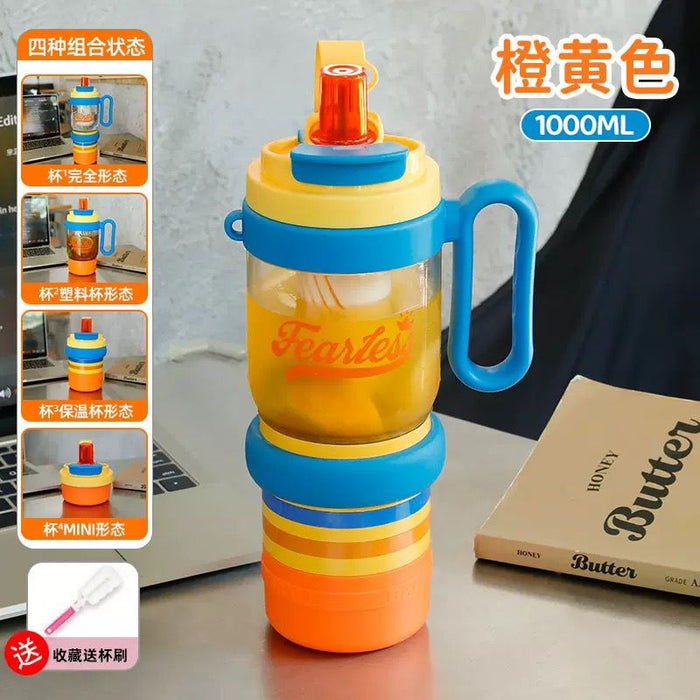 fruit infuser water bottle with lemon detox drink portable hydration bottle