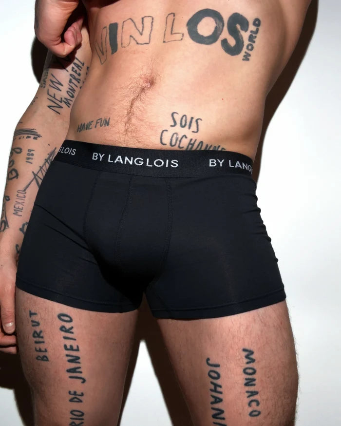 6-PACK BLACK PERFECT FIT TRUNKS