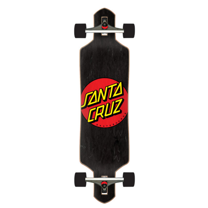 9.0" X 36" Classic Dot Drop Through Cruzer Complete Skateboard