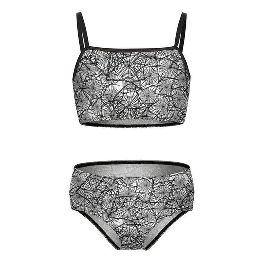 Abstract Web Two Piece Swimsuit (Kids) - PRE ORDER