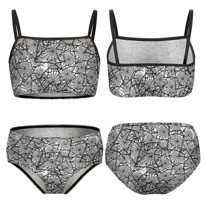 Abstract Web Two Piece Swimsuit (Kids) - PRE ORDER
