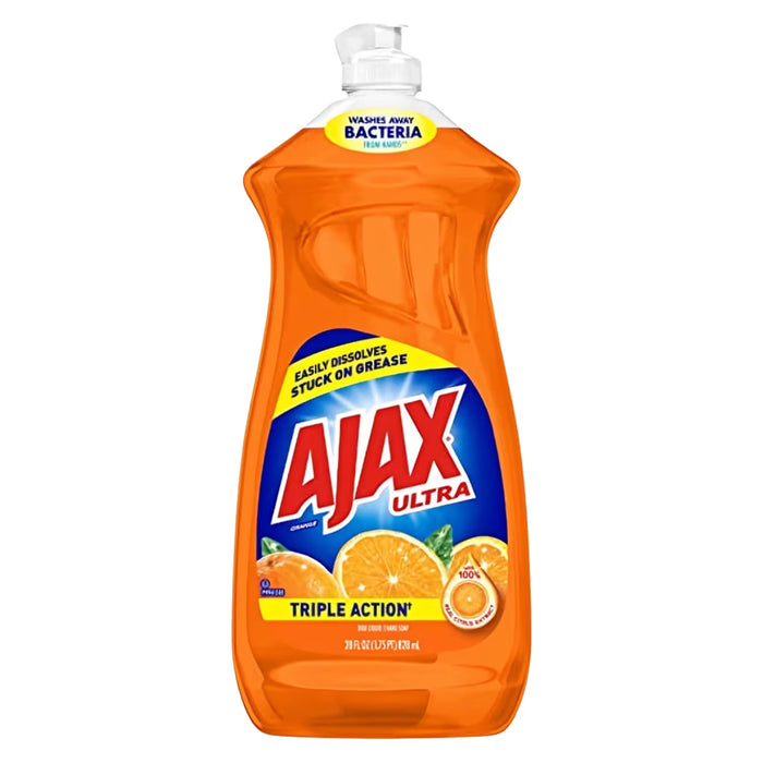 Ajax Ultra Triple Action Orange Antibacterial Dish Soap - 28 oz - 9 Pack
