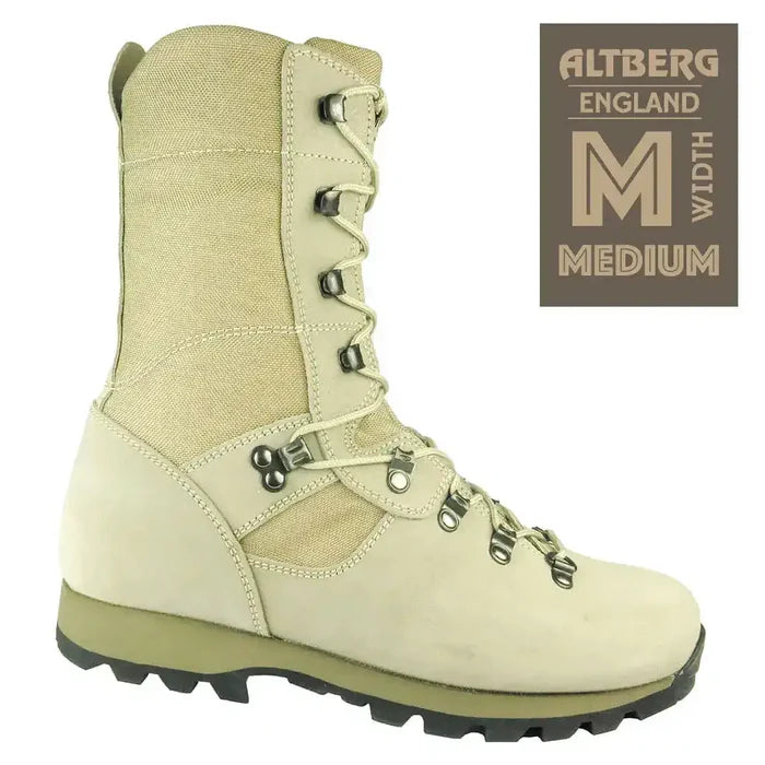 Altberg Desert Microlite Beige MIlitary Boot with Medium Fitting  from  John Bull Clothing
