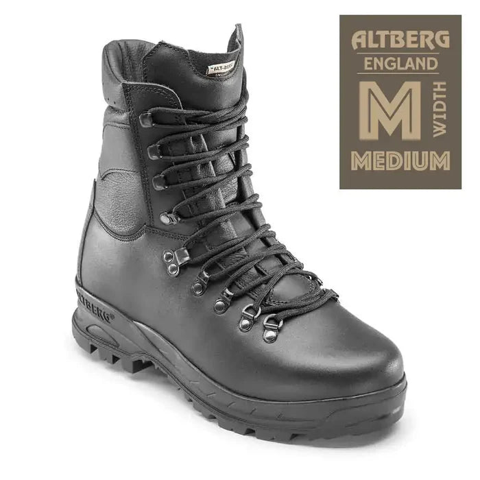 Altberg Peacekeeper P1 Aqua Black Police Patrol Boot with Medium Wdith Fitting Badge  from  John Bull Clothing