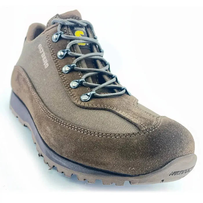 Altberg Samarkland Lightweight Travel Shoe in brown, featuring a durable Cordura and suede upper with a rugged sole for outdoor adventures.  from  John Bull Clothing