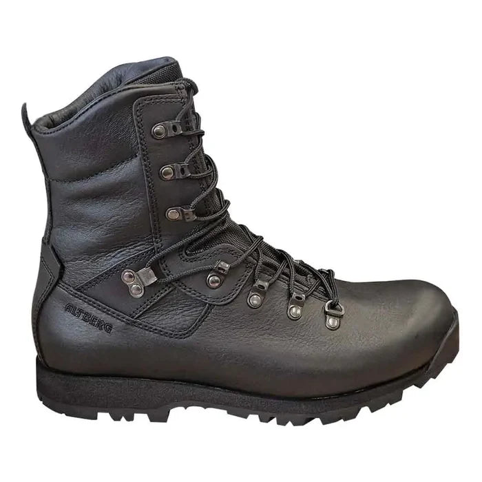 Altberg Tabbing MK3 Black Police Boot with durable leather construction, high ankle support, and secure lace system for law enforcement use.  from  John Bull Clothing