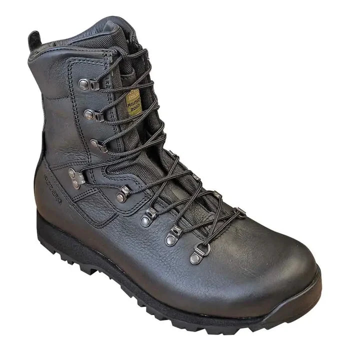 Altberg Tabbing MK3 Black Police Boot featuring a rugged leather upper, reinforced eyelets, and cushioned interior for tactical and patrol duties.  from  John Bull Clothing
